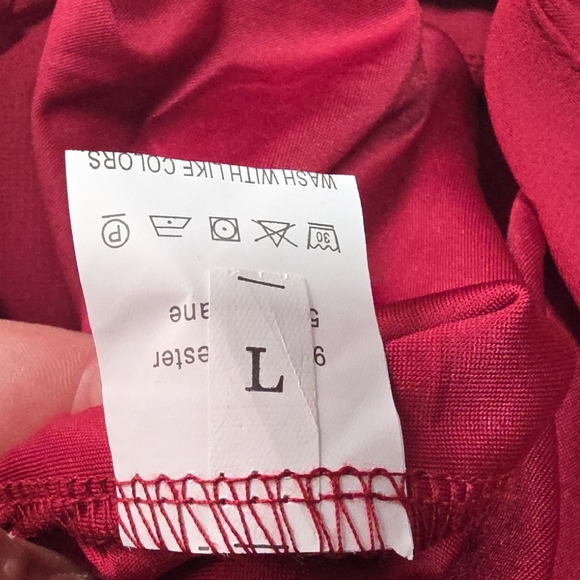 Source Unknown Red Ruffled Mini Skirt - Picture 3 of 4